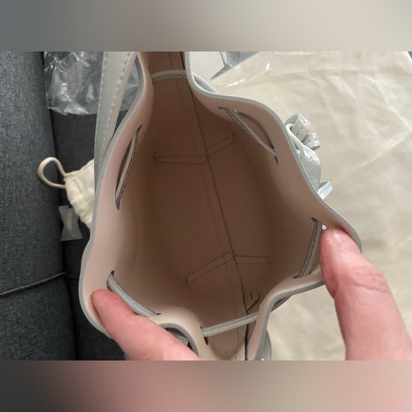 NWT Mansur Gavriel Mini Mini Bucket Bag in Iridescent Leather - Picture 12 of 12